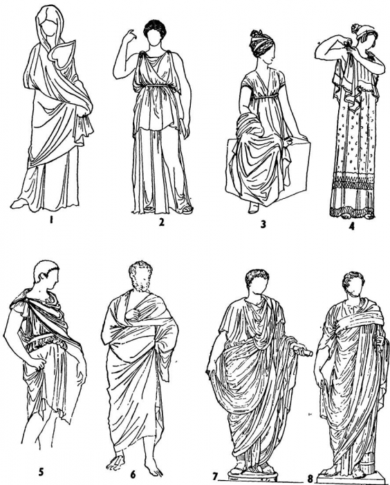 Одежда древних греков