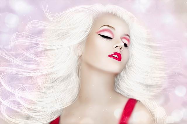 Красивая блондинка рисунок