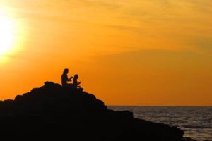 Йога на закате фото